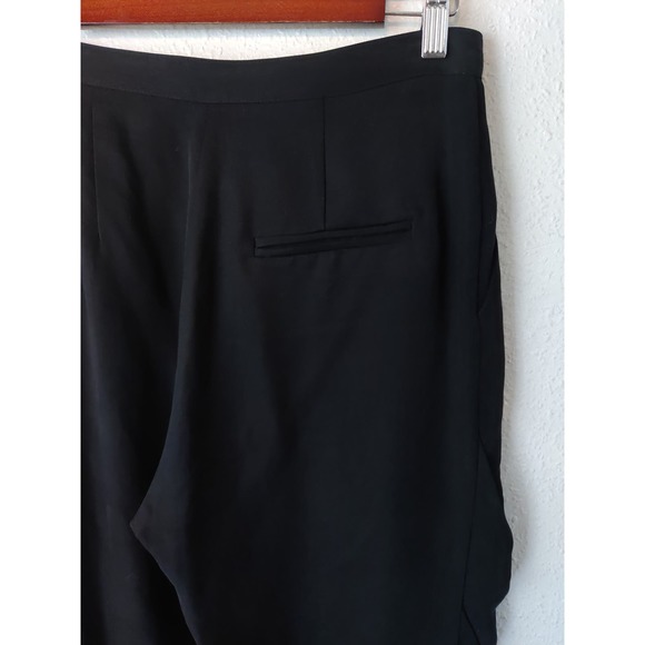 Sea New York Black Pleated Asymmetrical Closure Trouser Pants Size 4 - Picture 7 of 8